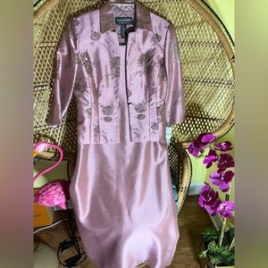 Jesicca Howard NWT Mother of the Bride Dress & Jacket Rose Size 14 Petite